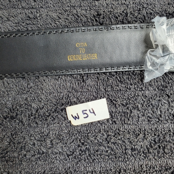 Men's Leather Belt | Size: 70 | Color: Black | 1-Sided | SKU: W-54 | RRR Belts - Picture 2 of 4